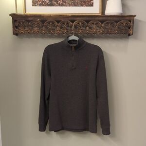 Polo Ralph Lauren Dark Gray Quarter-Zip Sweater 🐎